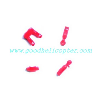 SYMA-S107N helicopter parts fixed set for tail decoration set and tail support pipe (red color) - Click Image to Close
